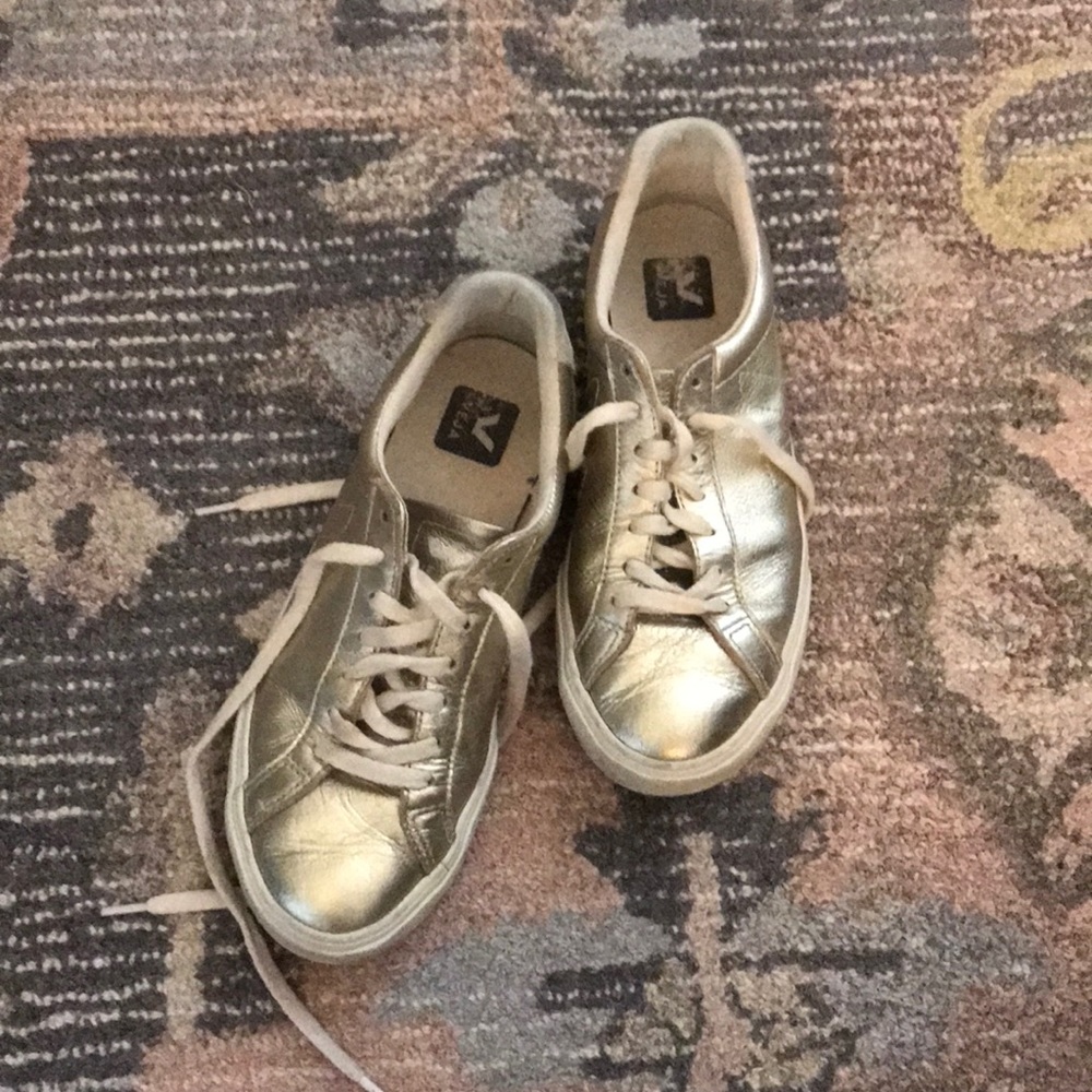 Veja gold sneakers
